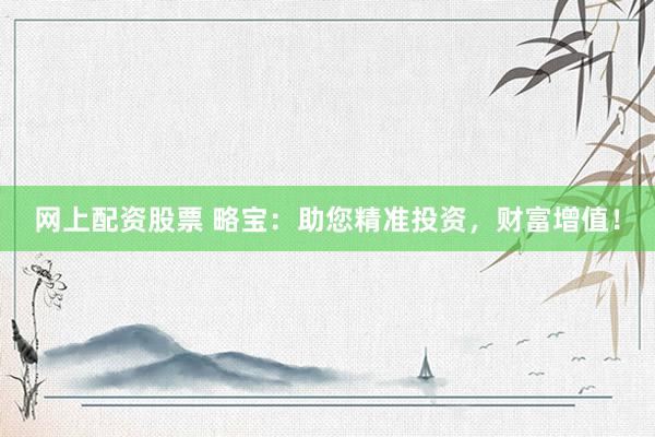 网上配资股票 略宝：助您精准投资，财富增值！