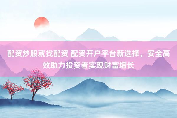配资炒股就找配资 配资开户平台新选择，安全高效助力投资者实现财富增长